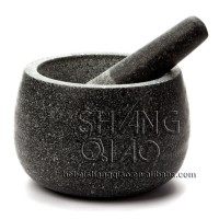 Hot Selling Mortar and Pestle set Granite Spice Grinder Natural Stone Guacamole Bowl Stone Mortar and Pestle