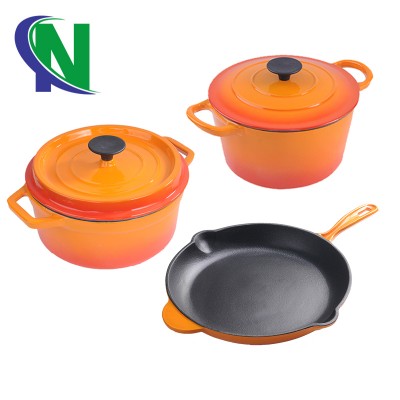 cast iron kitchenware enamel cooking pots