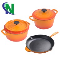 cast iron kitchenware enamel cooking pots