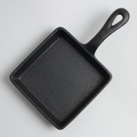 Pre-seasoned Cast Iron Mini Skillet 14x14cm