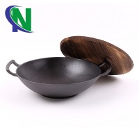 black enamel wok for camping bbq cooking