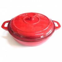 Red enamel Cast Iron cookware