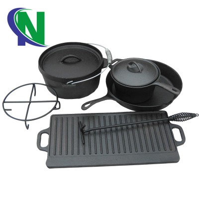 wholesale outdoor dutch oven set bbq cookware set dutch oven pot set